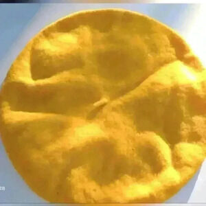 Vintage bright yellow parisienne style beret /hat